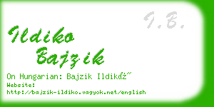 ildiko bajzik business card